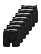 Onsfitz Solid Black Boxer 7-Pack Bokserit Black ONLY & SONS