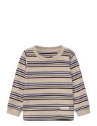 T-Shirt Ls Stripe Tops T-shirts Long-sleeved T-shirts Multi/patterned ...