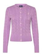 32/2 Cotton-Lsl-Crd Tops Knitwear Cardigans Purple Polo Ralph Lauren