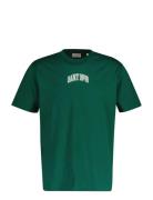 Graphic Ss Tshirt Tops T-shirts Short-sleeved Green GANT