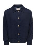 -Onseliot Structure 0075 Jacket Cs Ohut Takki Navy ONLY & SONS