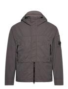 Nylon Flatt Hooded Jacket Ohut Takki Grey C.P. Company