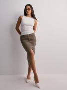 Only - Midihameet - Walnut - Onllola Hw Long Slit Skirt Cc Pnt - Hamee...