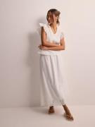 Only - Midihameet - Bright White - Onllou Emb Ankle Skirt Cs Ptm - Ham...