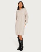 Object Collectors Item - Beige - Objreynard L/S Knit Dress Noos