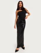 Nelly - Musta - Maxi Sequin Skirt