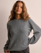 Object Collectors Item - Harmaa - Objditte Re L/S Knit Pullover Noos