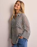 JDY - Ruutu/Raita - Jdymartina 7/8 Striped Shirt Wvn