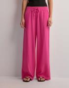 JDY - Vaaleanpunainen - Jdysay Hw Linen Wide Pant Wvn Noos