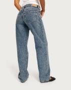 Gina Tricot - Sininen - Low straight jeans