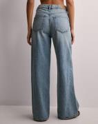 Gina Tricot - Sininen - Wedge wide jeans