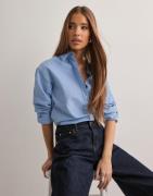 Pieces - Sininen - Pcpoppy Ls Oxford Loose Shirt Wvn N