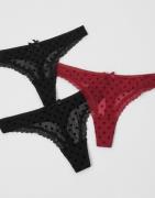 Hunkemöller - Musta - 3-Pack String