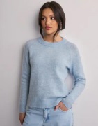 Selected Femme - Vaaleanpunainen - Slflulu Ls Knit O-Neck B Noos