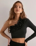 Only - Musta - Onlnulan Life One Shoulder Frill To