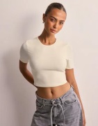 Only - Beige - Onlea S/S Short Top Jrs