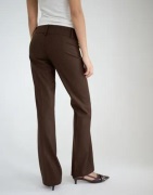 Nelly - Ruskea - Super Low Waist Flare Suit Pant