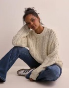 Object Collectors Item - Beige - Objdiddi Lo L/S Knit Pullover Noos