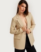 Vero Moda - Beige - Vmcarmen Ls Loose Blazer Noos