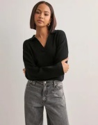 OBJECT - Musta - Objester L/S Lo Knit Polo Div