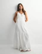 Pieces - Valkoinen - Pcastina Strap Maxi Dress Sww Bc