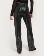 Pieces - Musta - Pcsiddy Hw Straight Pants