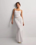 Vero Moda - Valkoinen - Vmpretty Hw Maxi Skirt Wvn Ga Noos
