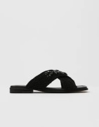 Inuikii - Musta - Slipper Woven Crossed Stones