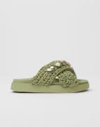 Inuikii - Vihreä - Slipper Woven Stones