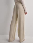 Selected Femme - Beige - Slfviva-Gulia Hw Long Linen Pant No