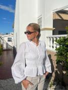 Nelly - Valkoinen - Flirty Smock Blouse
