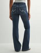 Nelly - Sininen - Low Waist Bootcut Stitch Jeans