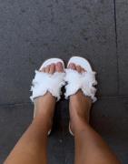 Nelly - Valkoinen - Slip In Canvase Sandal