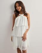 Vero Moda - Valkoinen - Vmfelicia Sl Ruffle Short Dress Exp