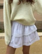 Nelly - Valkoinen - Lace Detail Frill Skirt