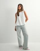 Only - Valkoinen - Onlpiella S/L Baloon Top Wvn
