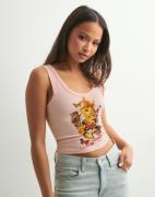 Ed Hardy - Vaaleanpunainen - Womens True To My Love Cropped Vest Top