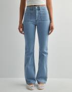 Only - Sininen - Onlwauw Hw Pocket Flared Dnm Box