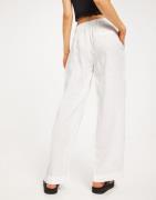 Gina Tricot - Valkoinen - Linen trousers