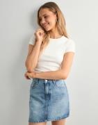 Only - Sininen - Onlstella Short Skirt Dnm Azg Noos