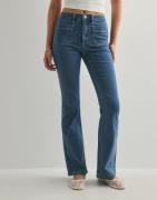 Only - Sininen - Onlwauw Hw Pocket Flared Dnm Box