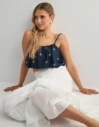 Only - Sininen - Onllou Life Emb Baloon Top Ptm