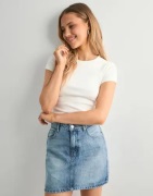Only - Sininen - Onlstella Short Skirt Dnm Azg Noos