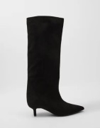 Nelly - Musta - Stiletto Under Knee Soft Boot