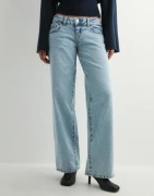 Gina Tricot - Sininen - Ultra low wide jeans