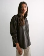 Vero Moda - Ruskea - Vmsanne Courderoy Ls Shirt Wvn Ga N