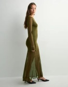 Malina - Vihreä - Haisley sheer knitted maxi dress