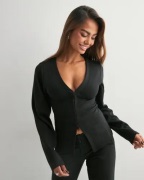 Nelly - Musta - Waist Focus Cardigan