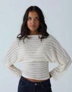 Nelly - Valkoinen - Structure Sheer LS Top