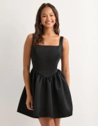 Gina Tricot - Musta - Satin mini dress